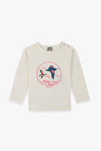 T-Shirt - Taxi Rose Clair Illustration "Wild And Free"