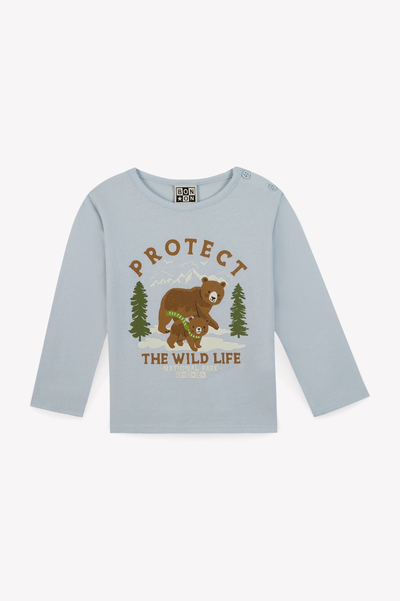 T-Shirt - Taxi Bleu Clair Illustration Ours