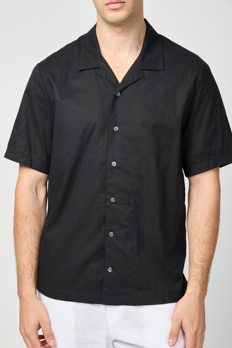 Chemise Double Layer S/S - Noir / Argent - Homme