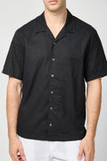 Chemise Double Layer S/S - Noir / Argent - Homme