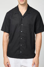 Chemise Double Layer S/S - Noir / Argent - Homme