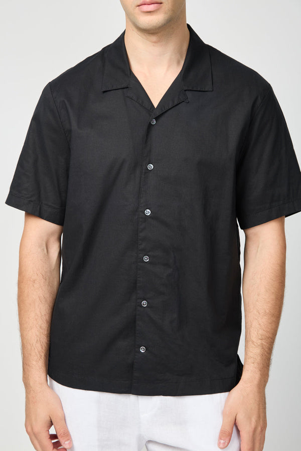 Chemise Double Layer S/S - Noir / Argent - Homme