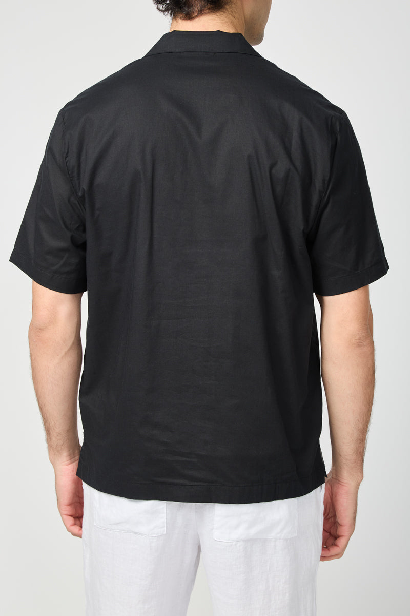 Chemise Double Layer S/S - Noir / Argent - Homme
