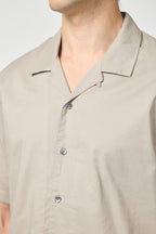 Chemise Double Épaisseur À Manches Courtes - Argent/Blanc - Homme