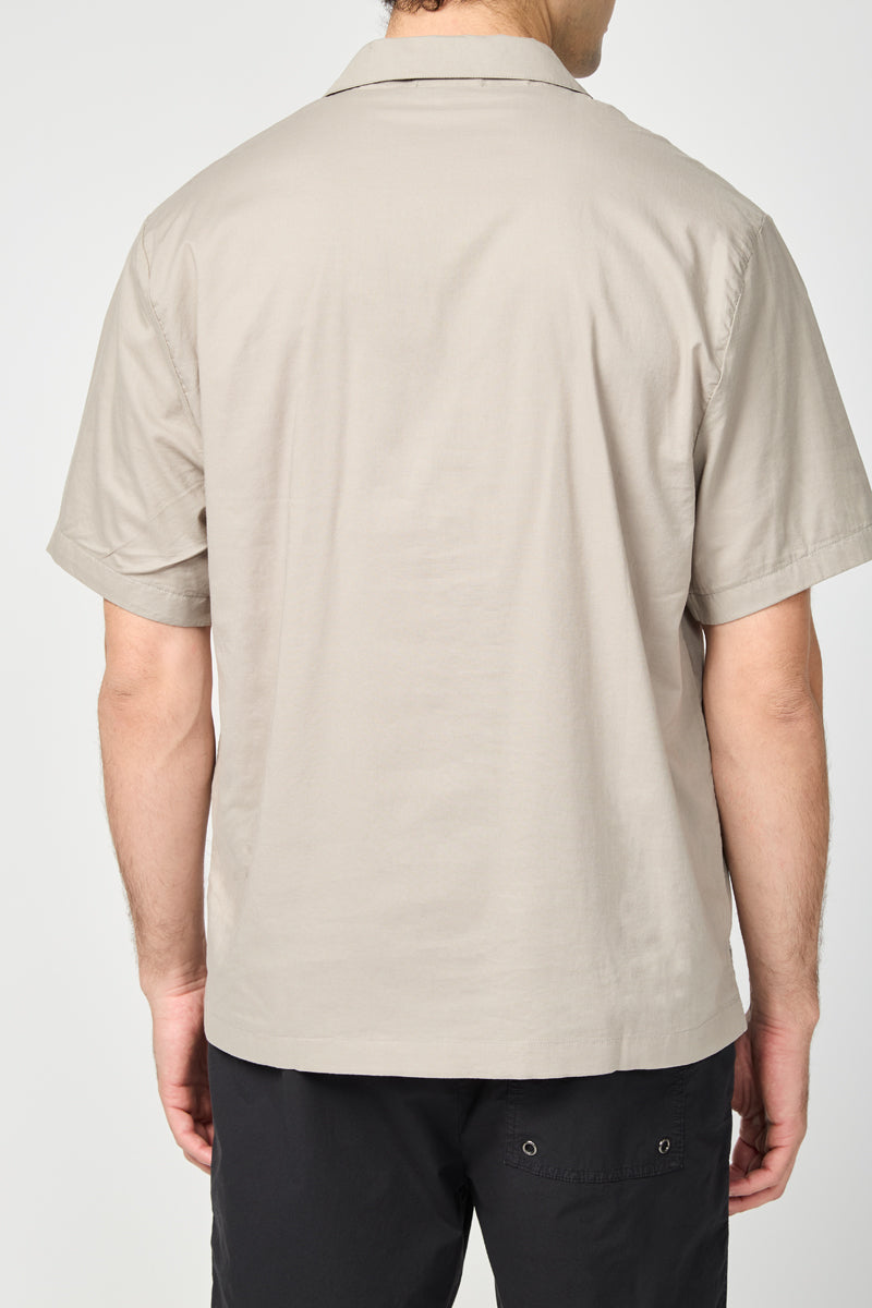 Chemise Double Épaisseur À Manches Courtes - Argent/Blanc - Homme