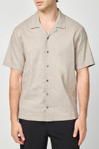 Chemise Double Épaisseur À Manches Courtes - Argent/Blanc - Homme