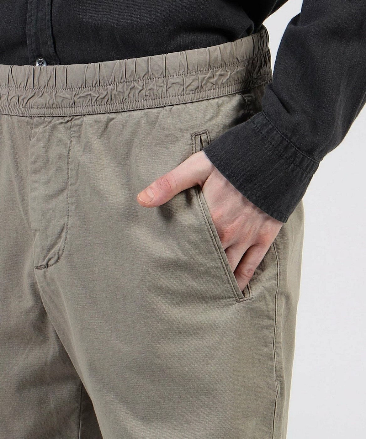 Short Ajusté En Coton Et Lin - Pigment Limoneux - Homme