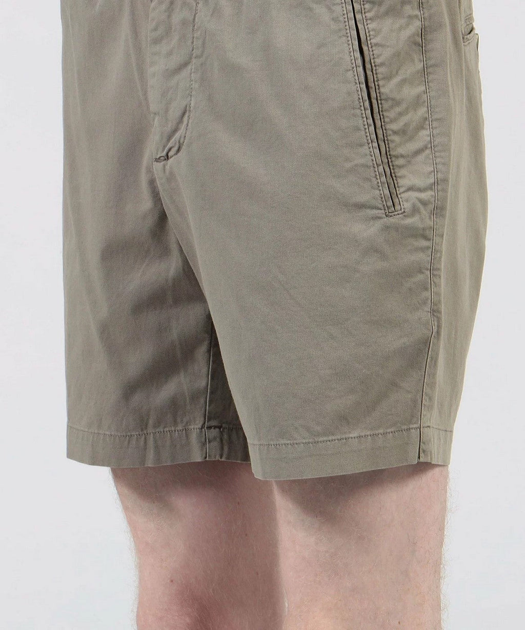 Short Ajusté En Coton Et Lin - Pigment Limoneux - Homme