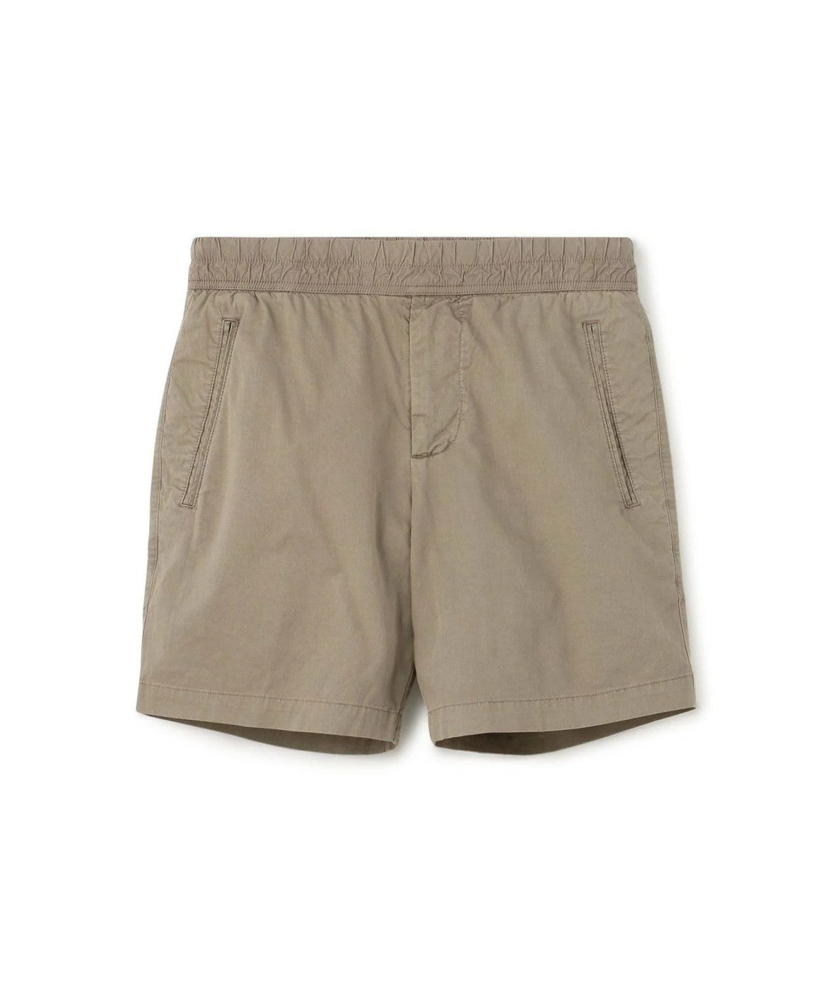Short Ajusté En Coton Et Lin - Pigment Limoneux - Homme