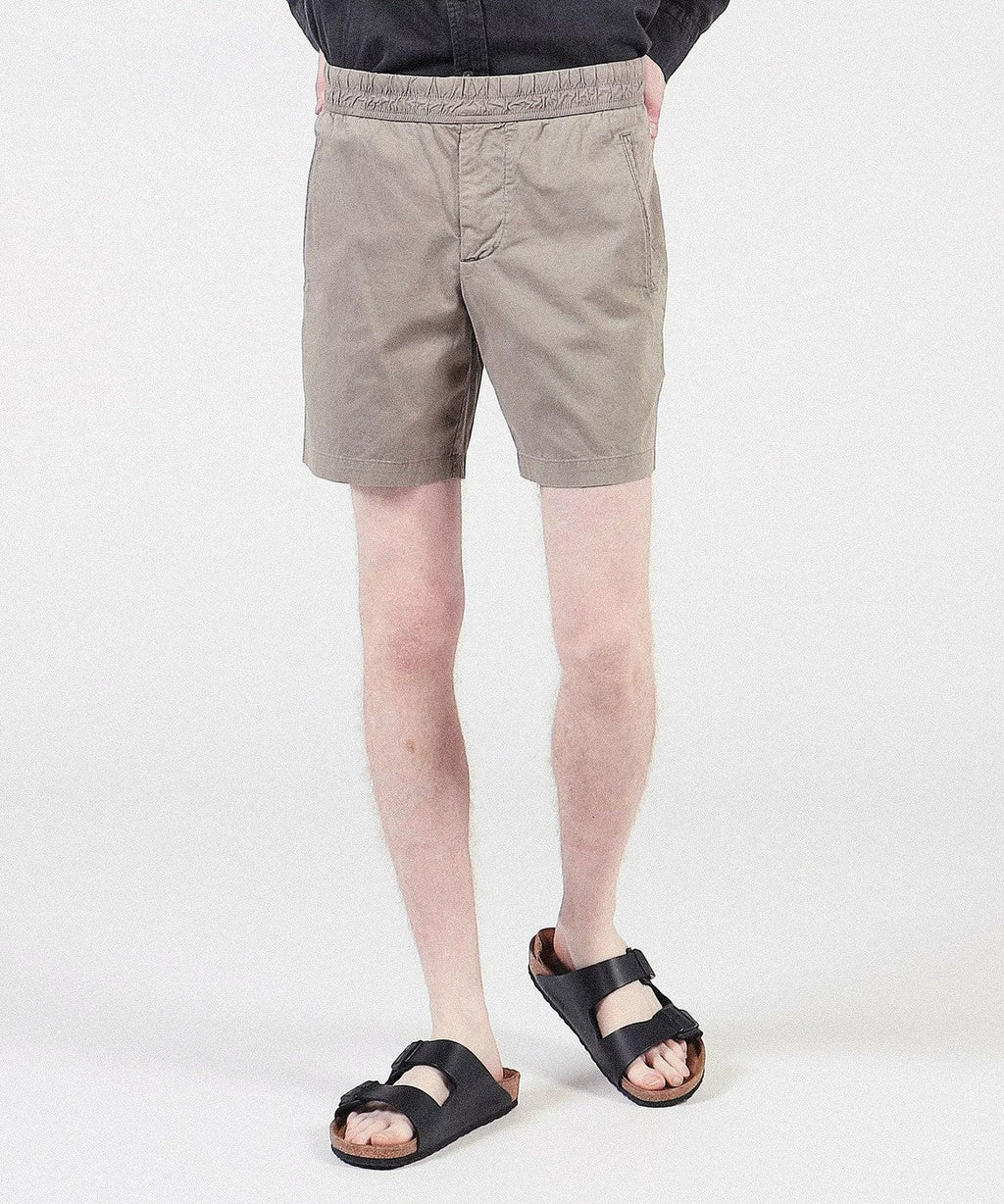 Short Ajusté En Coton Et Lin - Pigment Limoneux - Homme