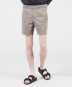 Short Ajusté En Coton Et Lin - Pigment Limoneux - Homme