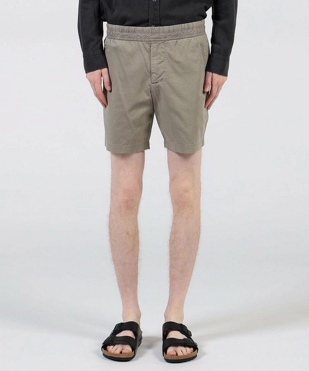 Short Ajusté En Coton Et Lin - Pigment Limoneux - Homme