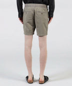 Short Ajusté En Coton Et Lin - Pigment Limoneux - Homme