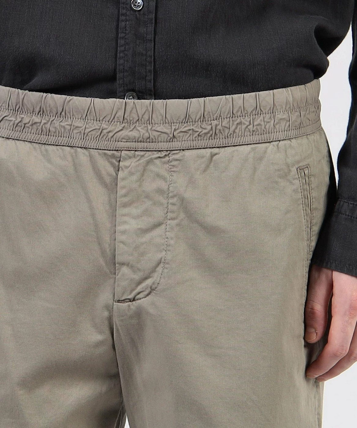 Short Ajusté En Coton Et Lin - Pigment Limoneux - Homme
