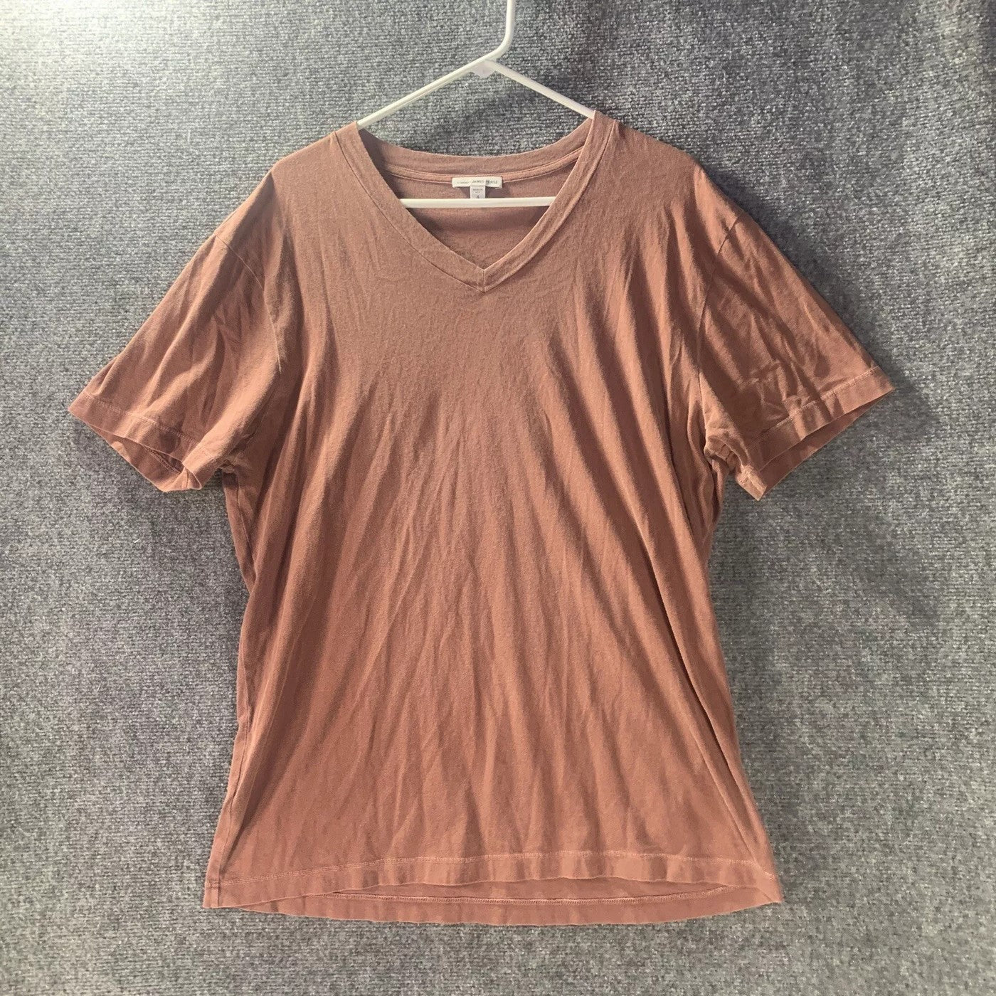 T-Shirt Col V - Pigment Fauve