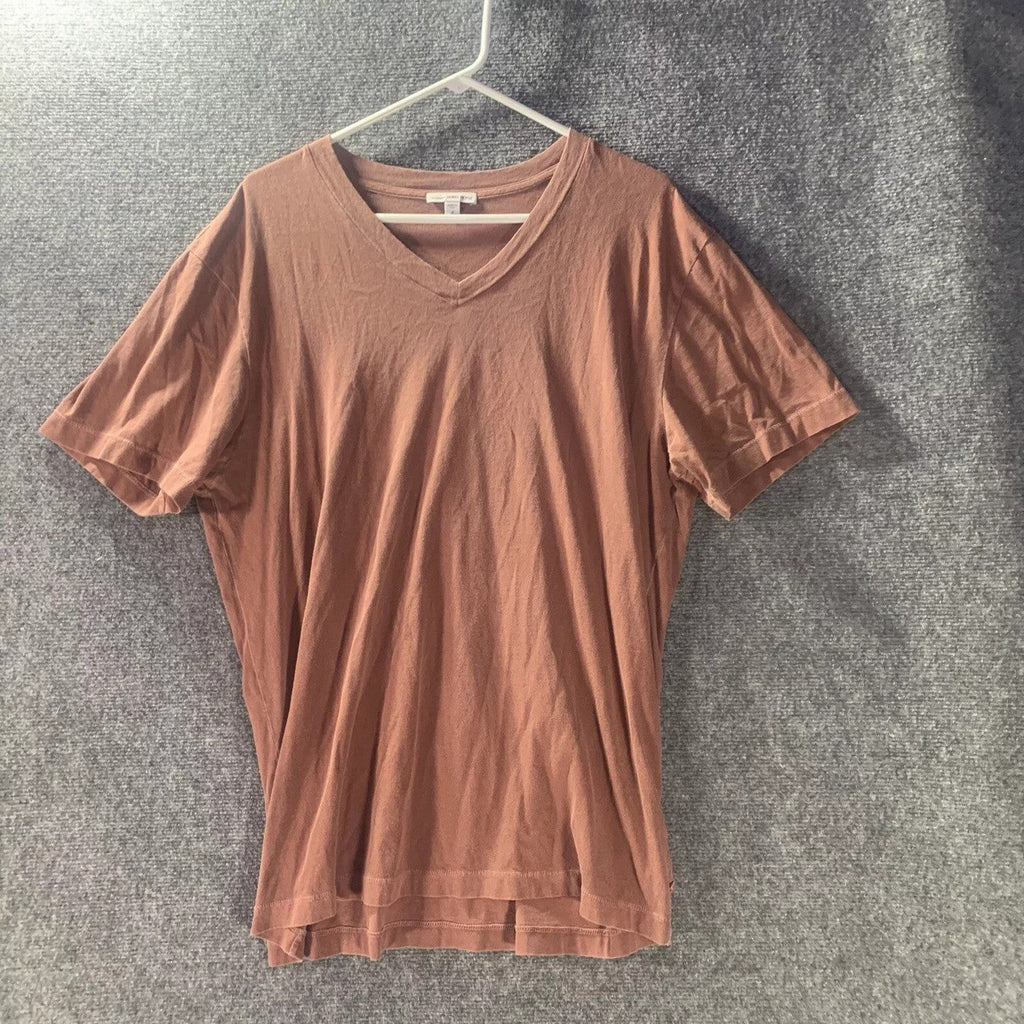 T-Shirt Col V - Pigment Fauve