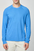 Chemise Raglan En Jersey Flammé Doux - Bleu Électrique - Homme