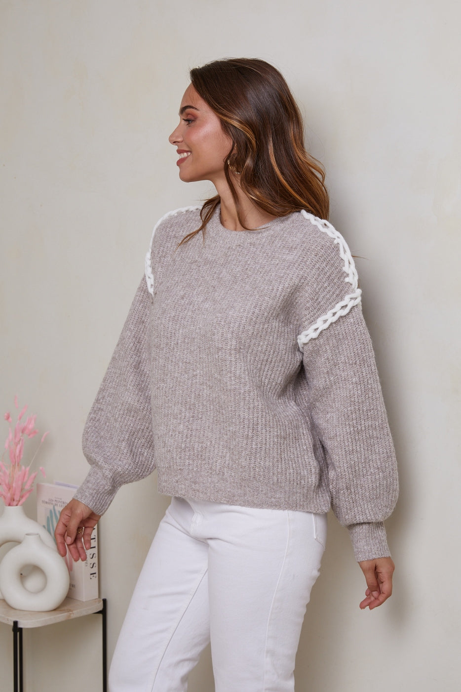 Pull Mo3151 - Taupe