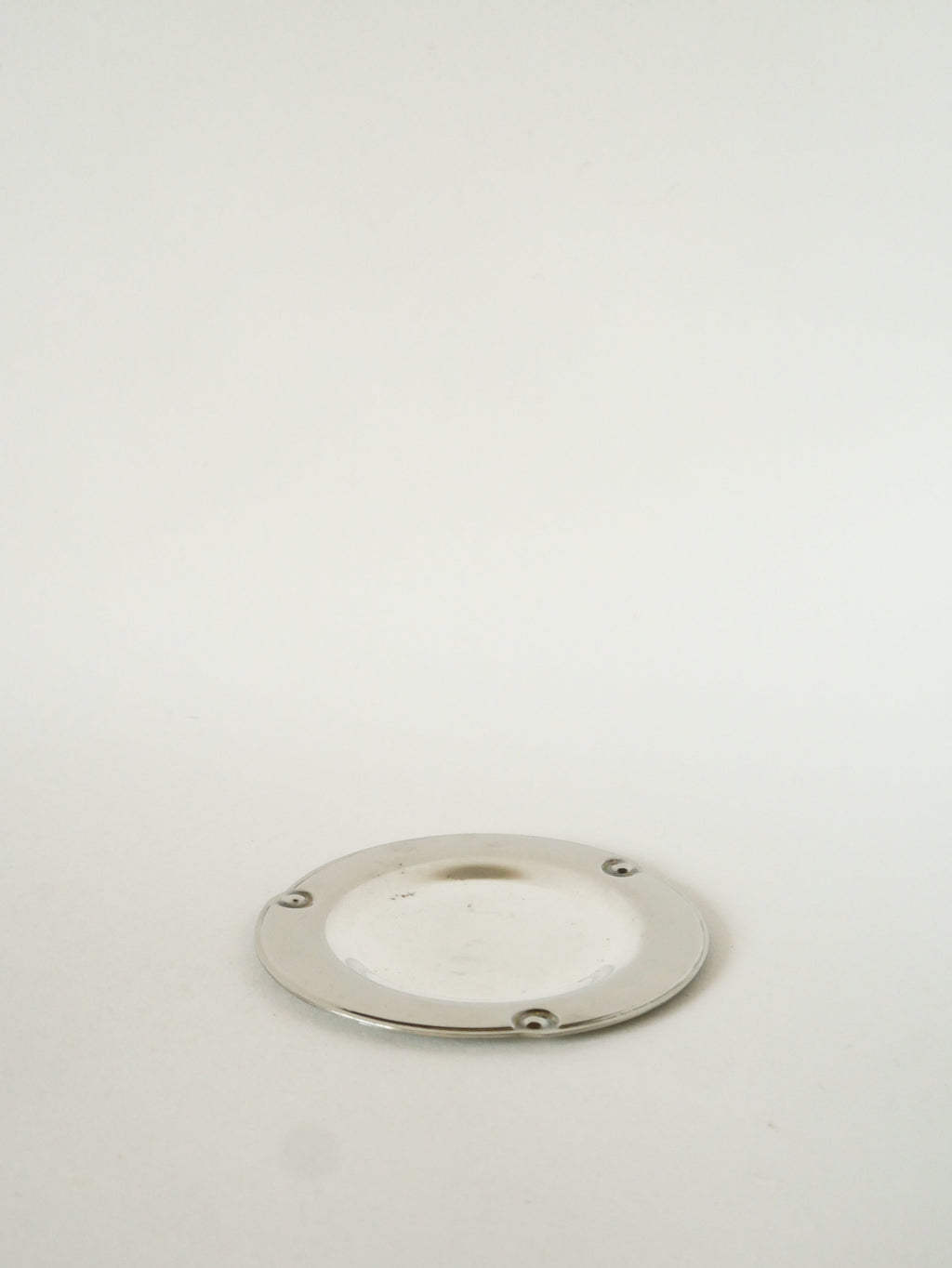 Beurrier En Métal Argenté & Verre - Argent & Doré - 1940