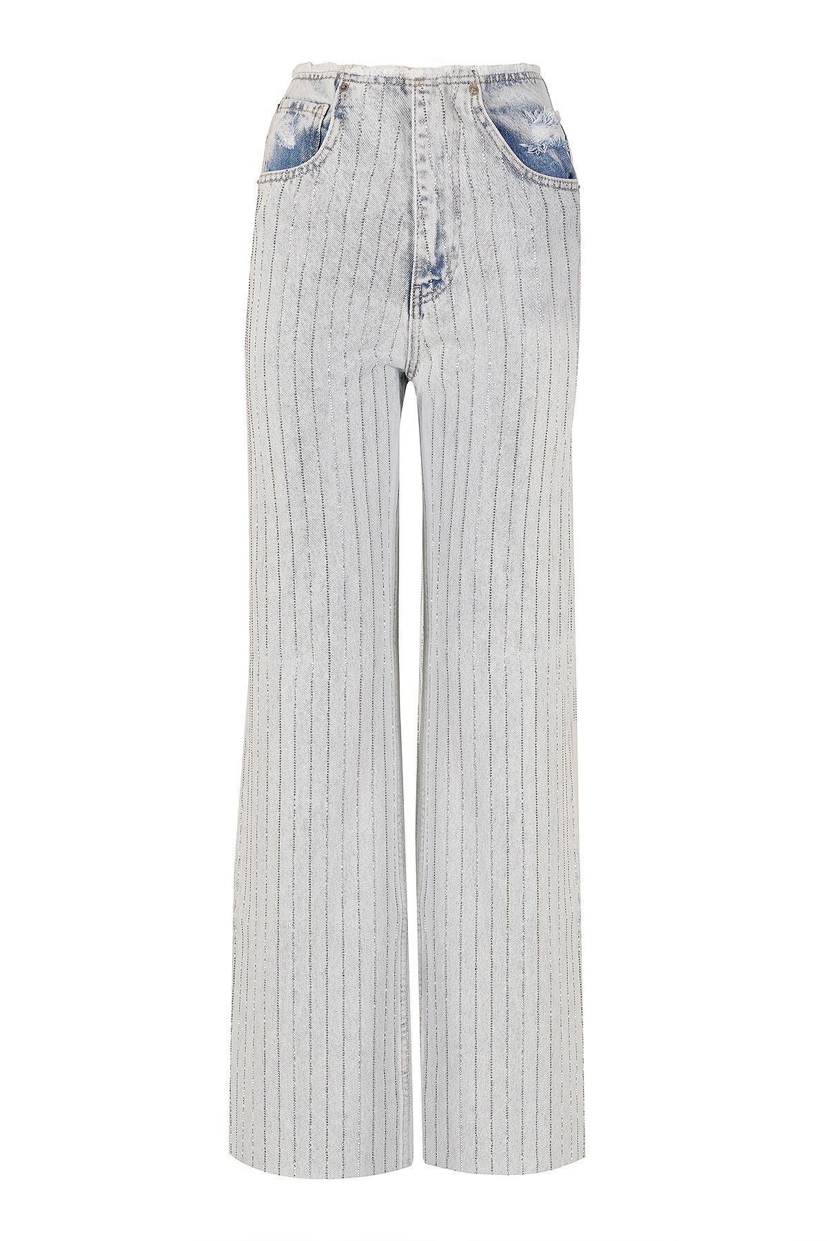 Jeans Scarlettt - Strass Bleu
