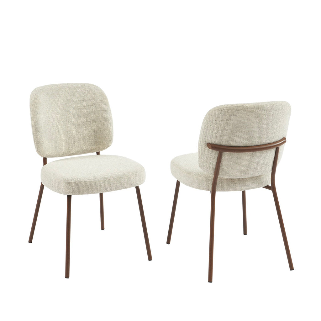 Moe - Lot De 2 Chaises - Tissu Beige