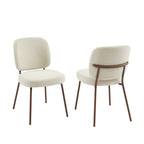 Moe - Lot De 2 Chaises - Tissu Beige