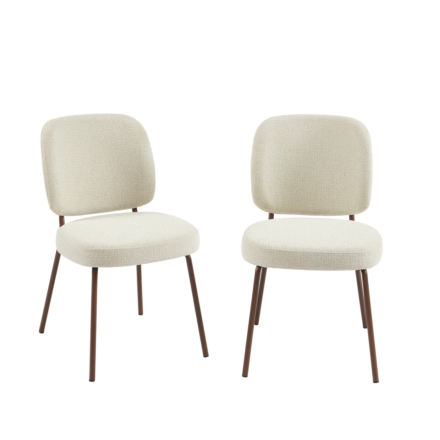 Moe - Lot De 2 Chaises - Tissu Beige