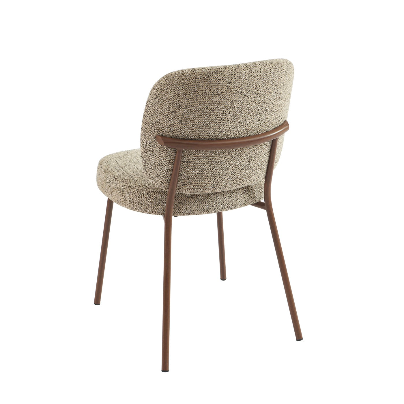 Moe - Lot De 2 Chaises - Tissu Marron Clair
