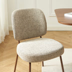 Moe - Lot De 2 Chaises - Tissu Marron Clair