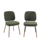Moe - Lot De 2 Chaises - Tissu Vert