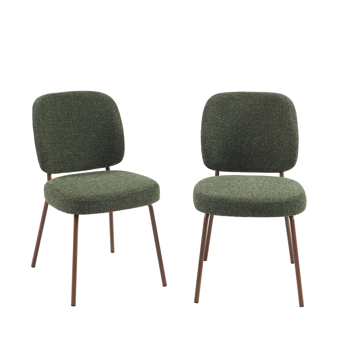 Moe - Lot De 2 Chaises - Tissu Vert