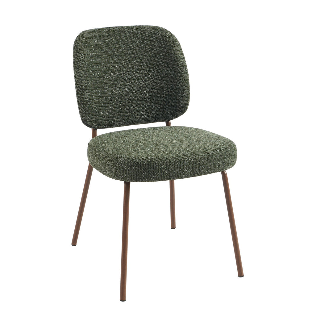 Moe - Lot De 2 Chaises - Tissu Vert