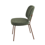Moe - Lot De 2 Chaises - Tissu Vert