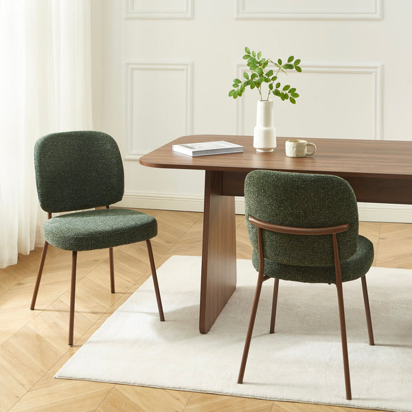 Moe - Lot De 2 Chaises - Tissu Vert