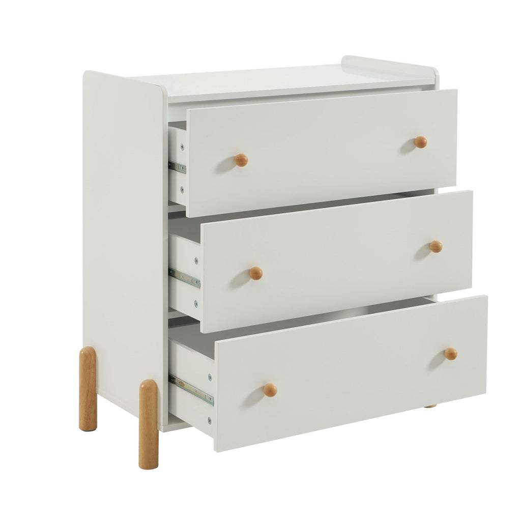 Mona - Commode Enfant 3 Tiroirs - Blanc