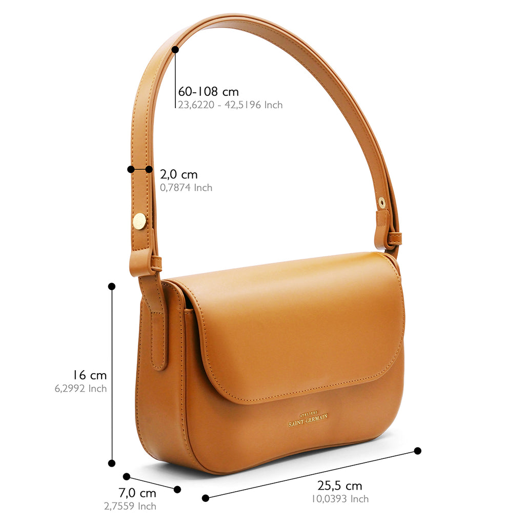 Sac Épaule Trotteur Monceau - Camel