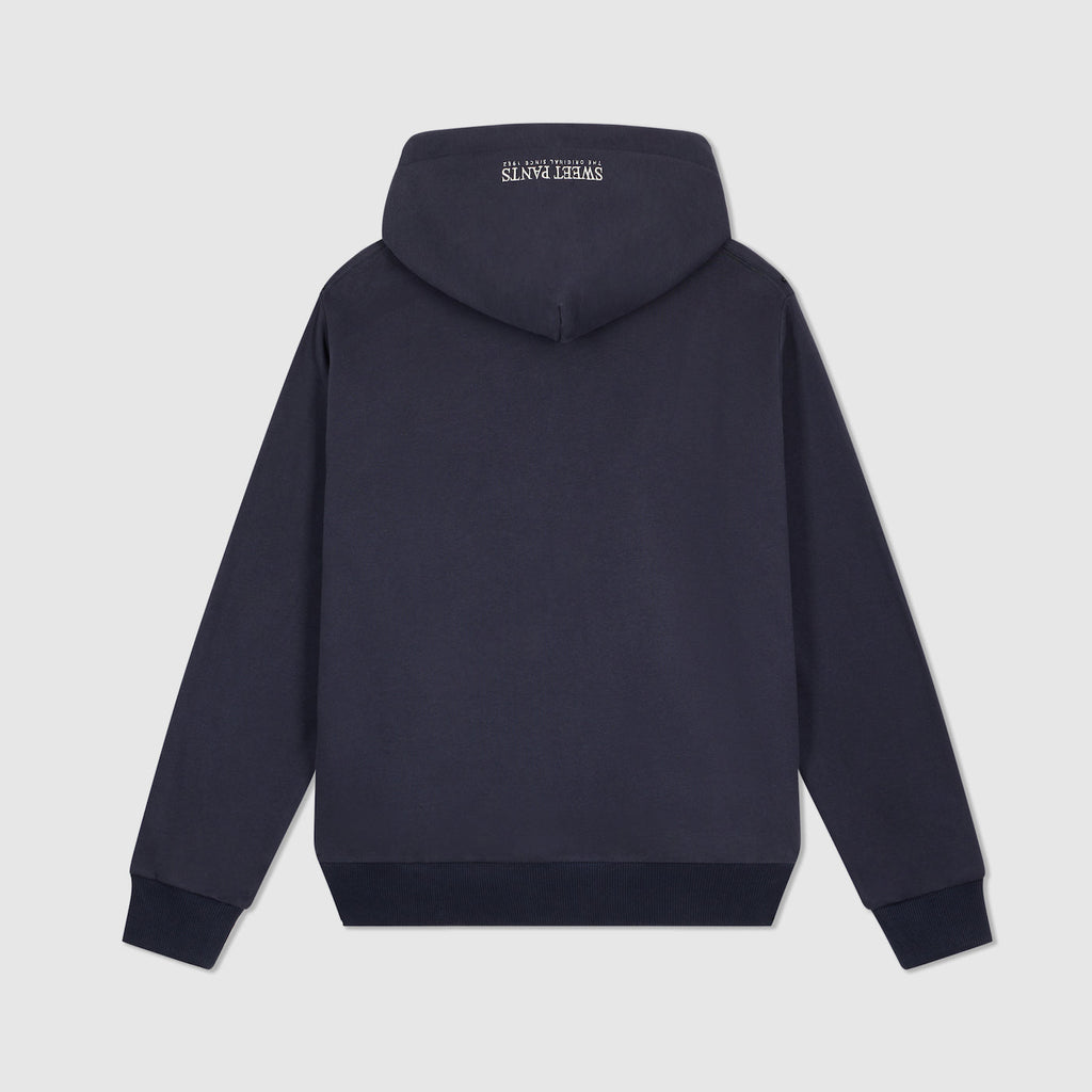Sweat Capuche Broderie Devant - Navy - Mixte