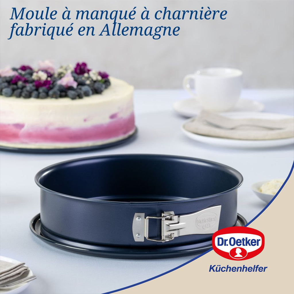 Dr Oetker - Lot De 2 Moules À Gâteaux 28/28 Cm En Acier Dr Oetker Back-Liebe - Bleu