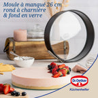 Dr Oetker - Ensemble De 2 Moules À Manqué À Charnière 26 Cm Dr.Oetker Tradition - Noir