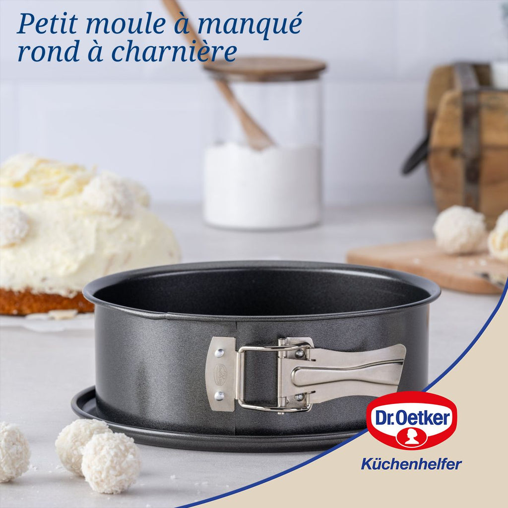 Dr Oetker - Lot De 2 Moules À Gâteaux 18/18 Cm En Acier Dr Oetker Tradition - Noir