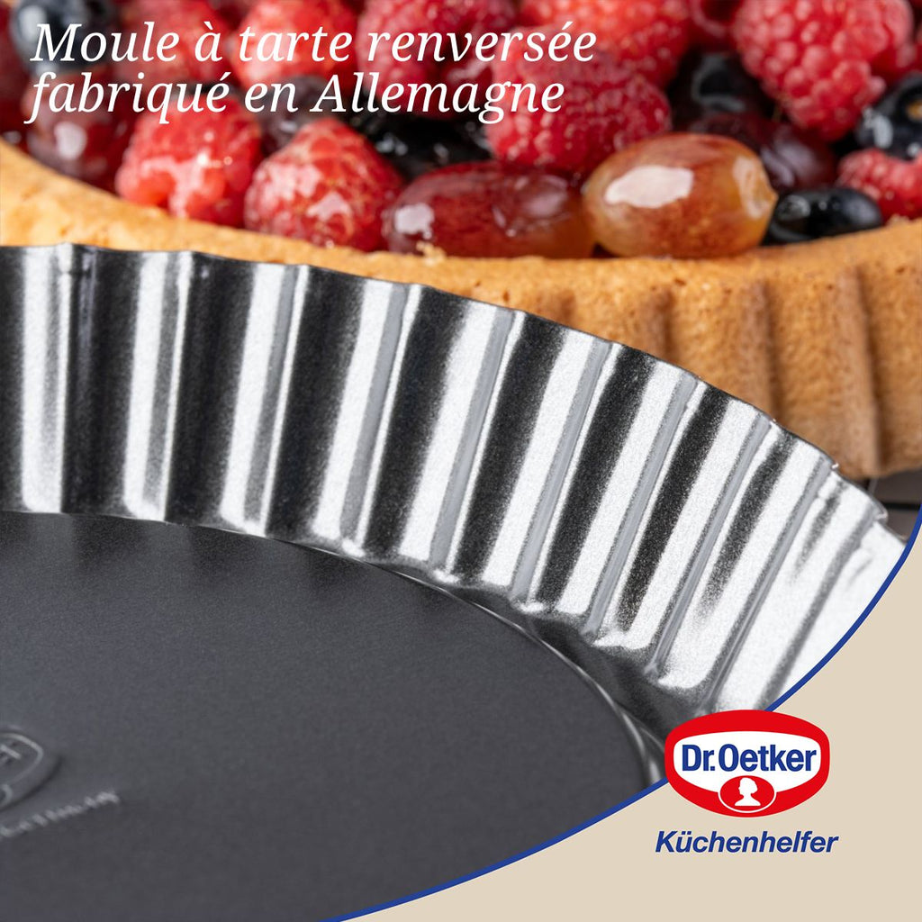 Dr Oetker - Ensemble De 2 Moules À Tarte Renversée 22 Cm Dr.Oetker Tradition - Noir