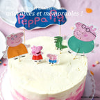 Dr Oetker - Ensemble De 24 Décorations De Gâteau D’Anniversaire Dr. Oetker Peppa Pig - Coloré