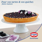 Dr Oetker - Ensemble De 2 Moules À Tarte Quiche 28 Cm En Email Dr. Oetker Exclusive - Blanc|Noir