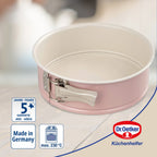 Dr Oetker - Lot De 2 Moules À Manqué À Charnière 20/20 Cm En Acier Dr Oetker Dr. Oetker Rétro - Rose