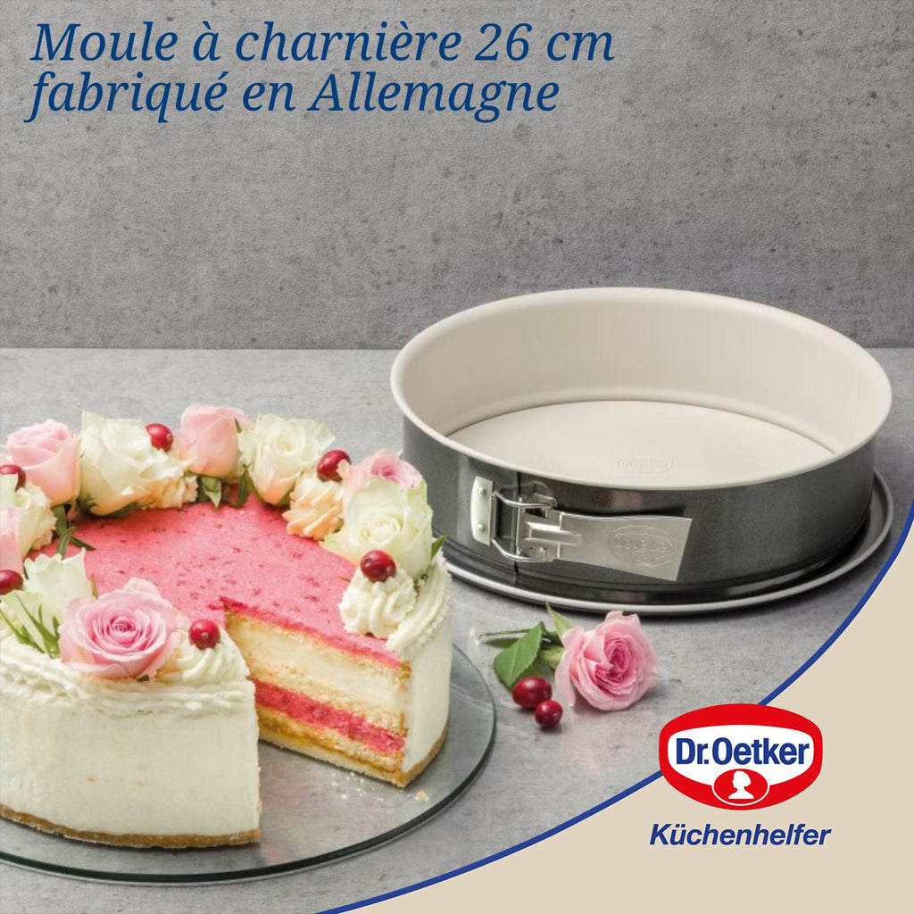 Dr Oetker - Ensemble De 2 Moules À Manqué À Charnière 26 Cm Dr. Oetker Back-Trend - Blanc