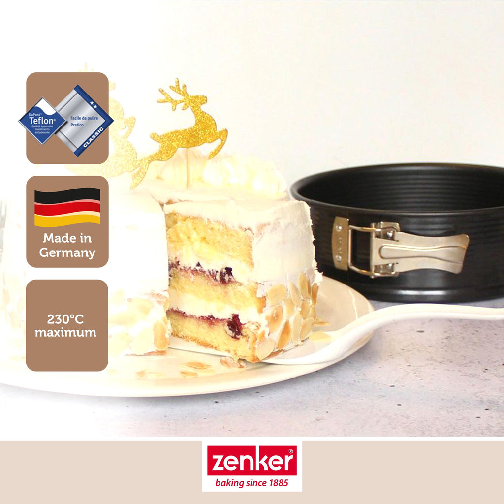 Zenker - Lot De 2 Moules À Gâteaux 20/20 Cm En Acier Black Metallic Black Mettallic Zenker Black Mettallic - Noir