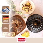 Zenker - Lot De 2 Moules À Gâteaux 25/25/11,5 Cm En Acier Black Mettallic Black Mettallic Zenker Black Mettallic - Noir
