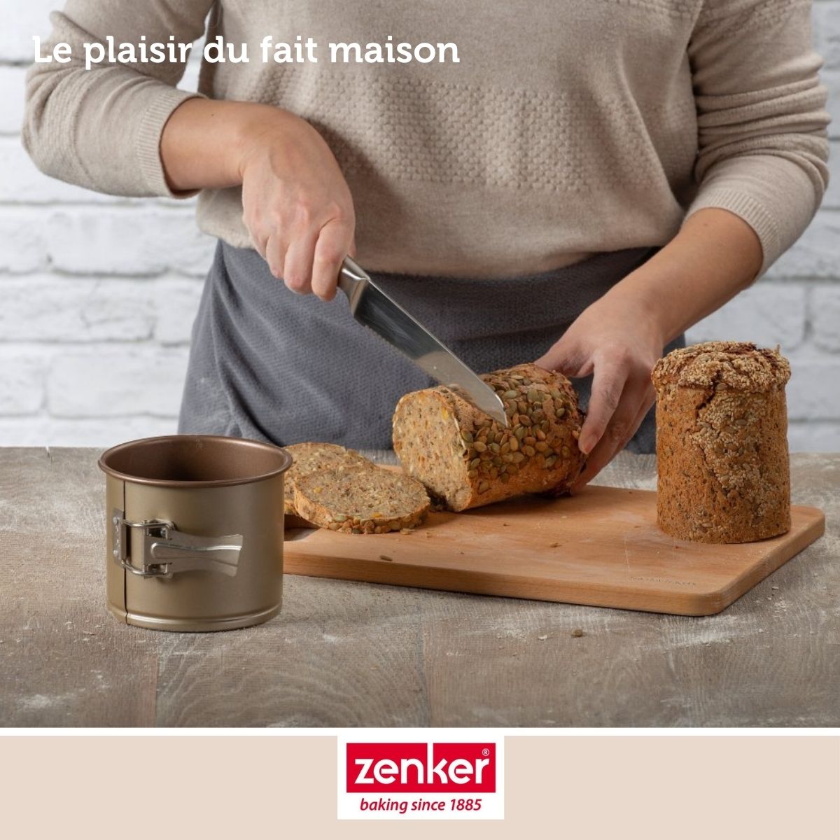 Zenker - Lot De 2 Moules À Gâteaux 12/12 Cm En Acier Zenker Mojave Gold - Or