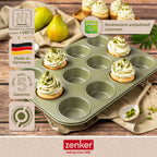 Zenker - Lot De 2 Moules À Gâteaux 38,5/26,5 Cm En Acier Zenker Green Vision - Vert