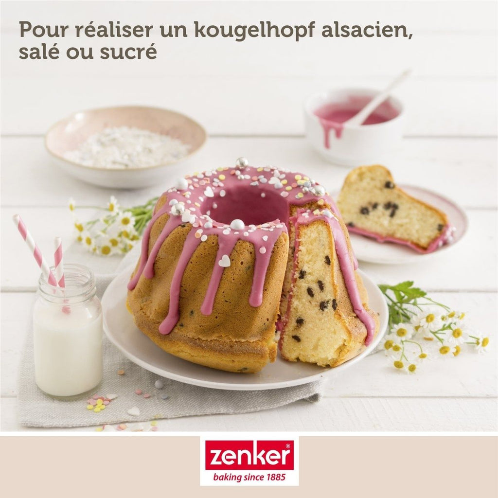 Zenker - Lot De 2 Moules À Kouglof 18/18 Cm En Acier Spécial Mini Spécial Mini Zenker Spécial Mini - Noir
